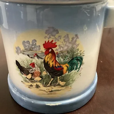 Vintage Rooster Chicken Cookie / Biscuit Jar • $16