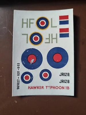 1/72 Airfix HAWKER Typhoon IB Kit Decals  • £3