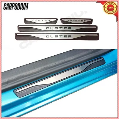 Chrome Dacia Duster Door Sill Scratch Guard Stainless Steel • $34.50