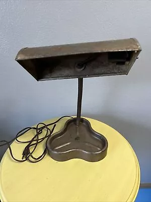 Vintage Gooseneck Table Desk Lamp Metal WORKS  • $9