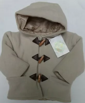 £8.95 • Buy NWT Cuddles Fleece Duffle Jacket In Cream Age 6 Months
