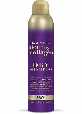OGX Refresh & Full + Biotin & Collagen Dry Shampoo 165ml Vitamin B7 Biotin • £29.99