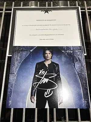 Ian Somerhalder Signed Autograph The Vampire Diaries • $62.21