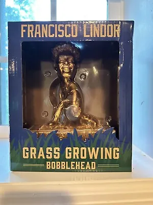 Francisco Lindor New York Mets 2023 STH Rare Gold Grass Growing Bobblehead • $30