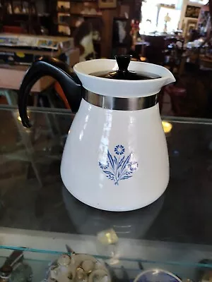 Vintage Corning Ware Blue Cornflower Tea Kettle Pot 6 Cup  • $24