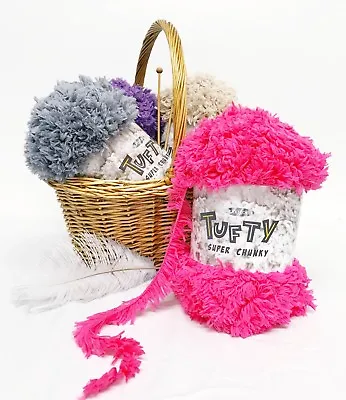 £8.30 • Buy King Cole Tufty Super Chunky (Really Soft + Fluffy!) Polyester Yarn Wool 200g
