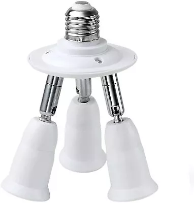 2/3/4/5 In 1 Adjustable E27 Base Light Lamp Bulb Adapter Holder Socket Splitter • $10.05