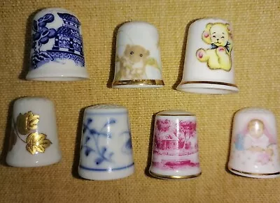 China Thimbles Collection Job Lot  Seven  • £14