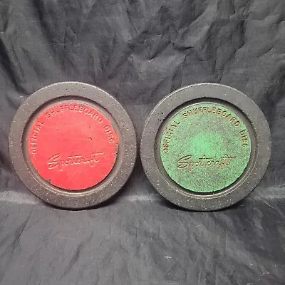 1x Red Or Green Vintage Shuffleboard Disc Sportcraft  • $7.99