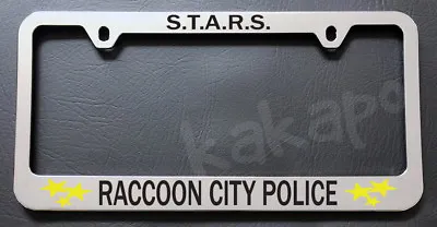 Raccoon City Police S.T.A.R.S. Resident Evil Chrome License Plate Frame • $14.99
