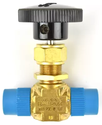 NEW Swagelok B-1RM4 Brass Integral Bonnet Needle Valve - 1/4  NPT Male To Male • $35.99