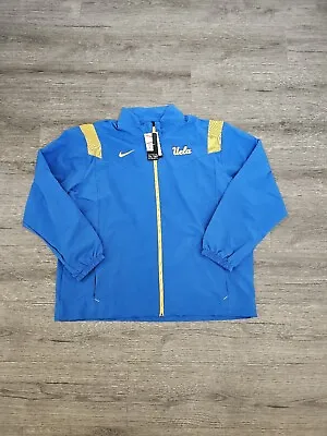 Nike UCLA Bruins NCAA On Field Jacket Size Large Blue Gold DN6264 403 Mens 2XL • $65