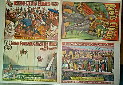 $19.99 • Buy Vintage 1960 Circus World Museum Poster Set Of 4 Posters New Old Stock