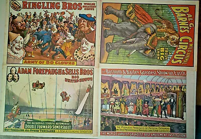 Vintage 1960 Circus World Museum Poster Set Of 4 Posters New Old Stock • $19.99