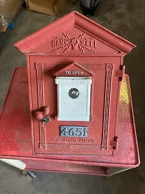 Vintage Gamewell Fire Call Box Alarm Gamewell Wall Mount #4651 • $315