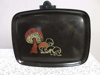 COUROC Mid Century Modern Mushroom Drink Serving Tray 9 1/2  X 12 3/4  Shrooms • $16.99