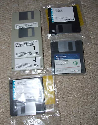 11 X SEALED 3.5” 1.44MB HD Floppy Driver Discs Disks - SEE PHOTO • £12