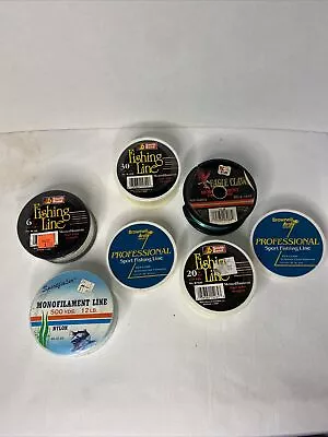 Lot Of 7 Vintage Fishing Line Spools South Bend Sportfisher Eagle Claw Brownel • $0.99