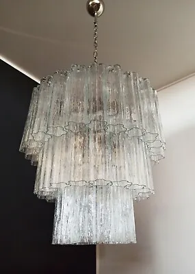 Large Three-Tier Murano Glass Tube Chandelier - 52 Glasses • £950