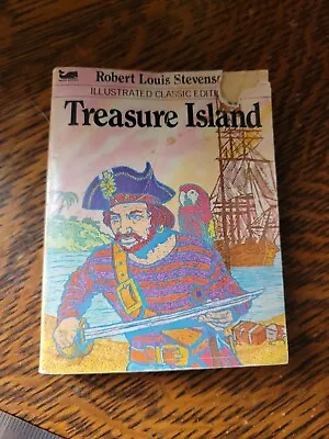1977 Treasure Island Mini Paparback Moby Book Illustrated Classic Edition • $4