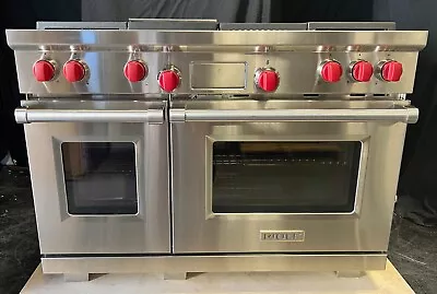 Wolf DF484CG 48 Freestanding Professional Dual Fuel Range Stainless NG • $1