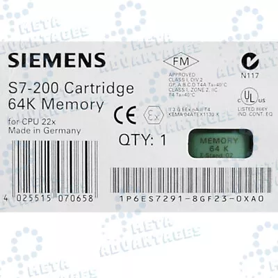 1pcs New Siemens 6ES7 291-8GF23-0XA0 S7-200 64k Memory 6ES7291-8GF23-0XA0 • $30.69