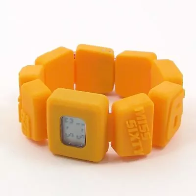 New Miss Sixty Holiday Digital Watch For Girl Silicon Rubber Bracelet Yellow • $29.99