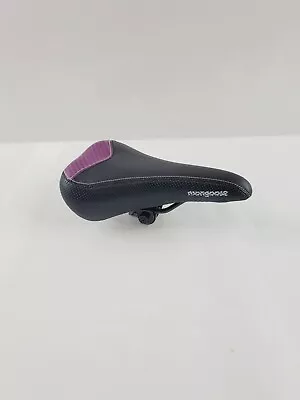 Mongoose Showell VXv Road Bike Seat Bicycle Saddle Black & Purple EUC • $14.51