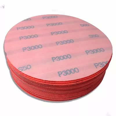 5  50 Pack 3000 Grit Waterproof Hook And Loop Film Sanding Discs - Wet Sand Auto • $37.69