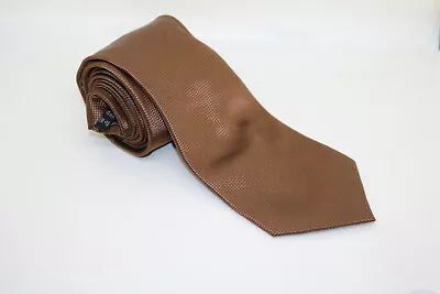 Firenze Tie Mens Brown Silk Dress Tie 3.5W X 59L  • $15