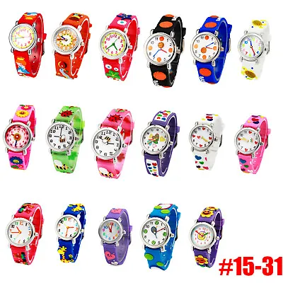 $10.99 • Buy Kids Watches 3D Cute Cartoon Silicone Children Toddler Wrist Watch Time Boy Girl