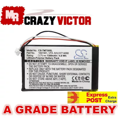 Replacement Battery For TomTom Go 520 Circa 2009/530 Live/SatNav/AHL03714000/VF8 • $19.95