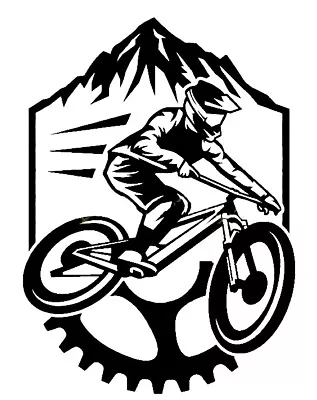 Cycling Gravel Mountain Bike Die-Cut Decal Car Truck Window Laptop Sticker 5  • $4