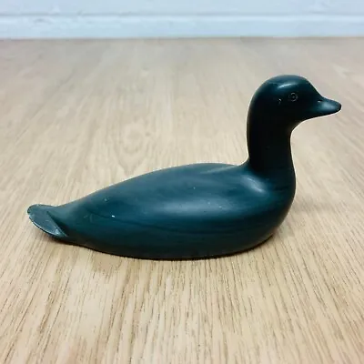 Vintage Canadian Eskimo Art Carved Stone Duck Bird Figurine *Some Damage* • £49.95