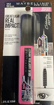 Maybelline Great Lash Real Impact Limited Edition 251 Very Black~COMBINED SHIP~ • $0.99
