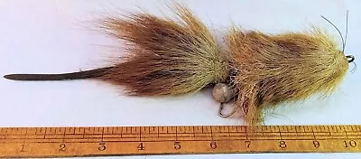 10 1/2  Wisconsin Muskrat Musky Muskie Fishing Lure With Tail • $16.50