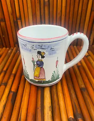 Campagnola * Sberna Deruta Italy By Ceramiche Sberna Art Pottery Handled Mug • $14.99