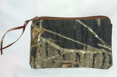 Mossy Oak Break Up Real Tree Camo Camouflage Coin Purse Bag Redneck Country Chic • $12.88