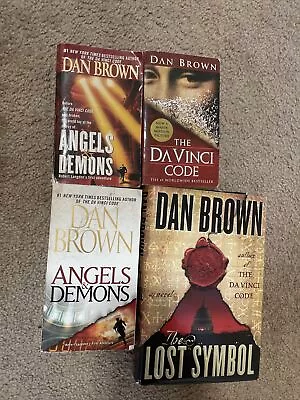 Lot Of 4 Robert Langdon Series Da Vinci Code Dan Brown Novels Free Shipping • $16