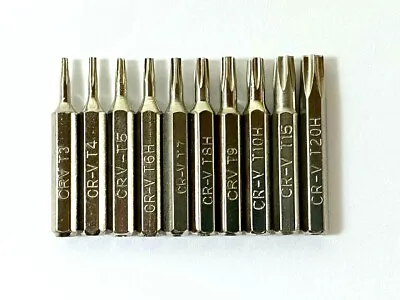 10Pc Torx Security Screwdriver Micro Bit Set T3-TS20 T 3 4 5 TR6 7 8 9 10 15 20 • $9.95