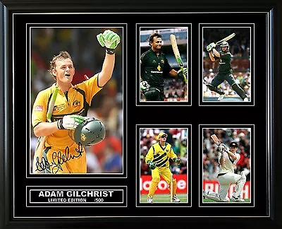 Adam Gilchrist Signed Limited Edition Framed Memorabilia • $129.99