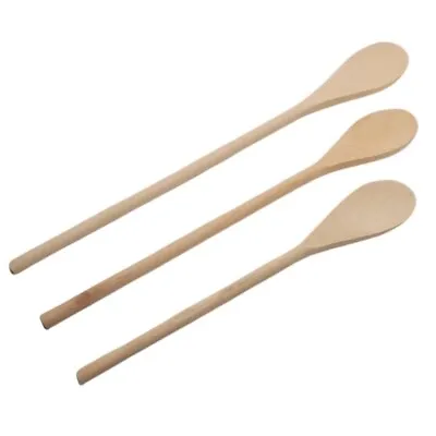 £3.99 • Buy 3pc Wooden Spoon Set Cooking Spoons Kitchen Utensils