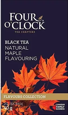 6 Boxes . Four O'clock Maple Tea & Maple Herbal Tea 120 Bags  /  FRESH PRODUCT • $39.95