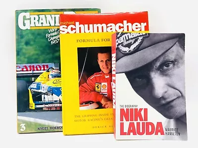GRAND PRIX - Schumacher - Niki Lauda - Grand Prix 87/88. 3 Books. • $49.95