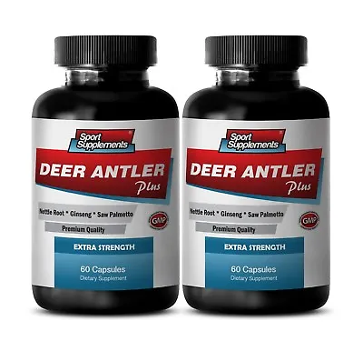 Testosterone Booster To Increase Sex Drive - DEER ANTLER PLUS 550MG 2B - Elk Ant • $96.14