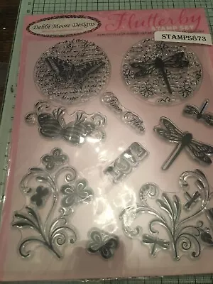 £2.99 • Buy Debbie Moore Design Flutterby Stamp Set RefST873