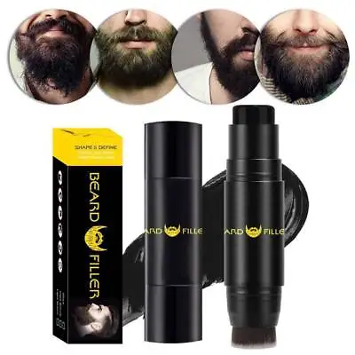 Beard Pencil Filler For Men Black Beard Moustache Pen Waterproof Long Lasting • $11.28