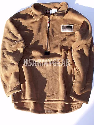 USMC PolarTec ECWCS Classic Coyote Fleece Military Cold Weather Shirt Jacket • $31.10