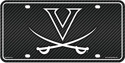 University Of Virginia Cavaliers UVA Metal Auto Tag License Plate Carbon... • $13.79