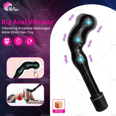 Prostate Massager Anal Dildo Vibrator G-spot Stimulator Butt Plug Adult Sex Toy • $18.95